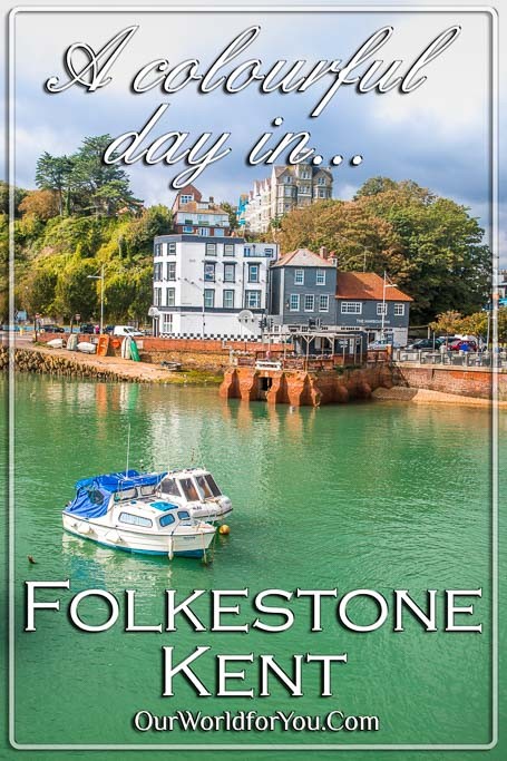The pin for our post - 'A colourful day in Folkestone, Kent'