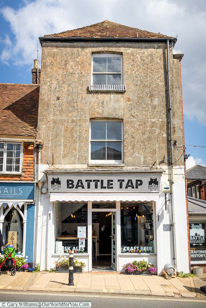 The Battle Tap bar on Battle High Street, East Sussex
