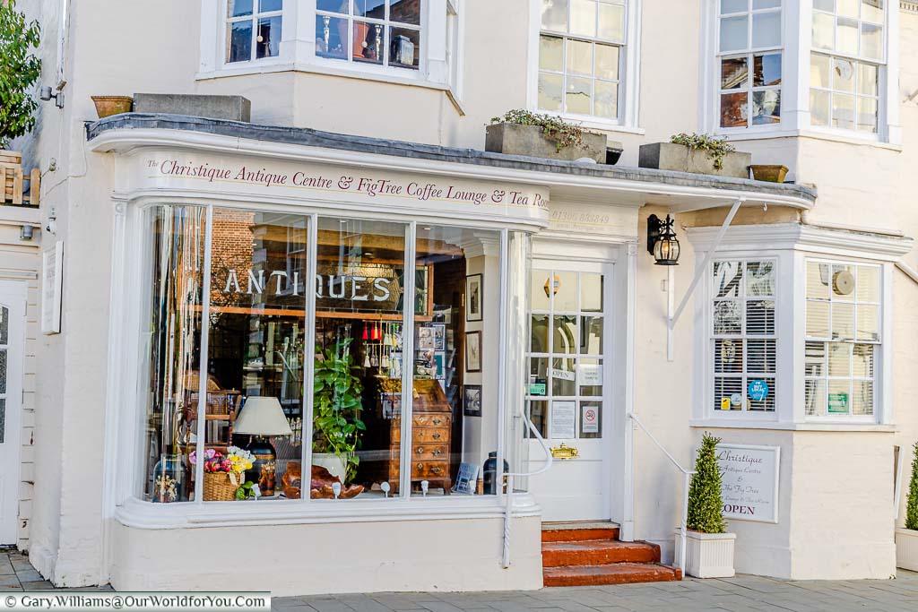 An antique shop & coffee lounge in the antique quarter of Dorking
