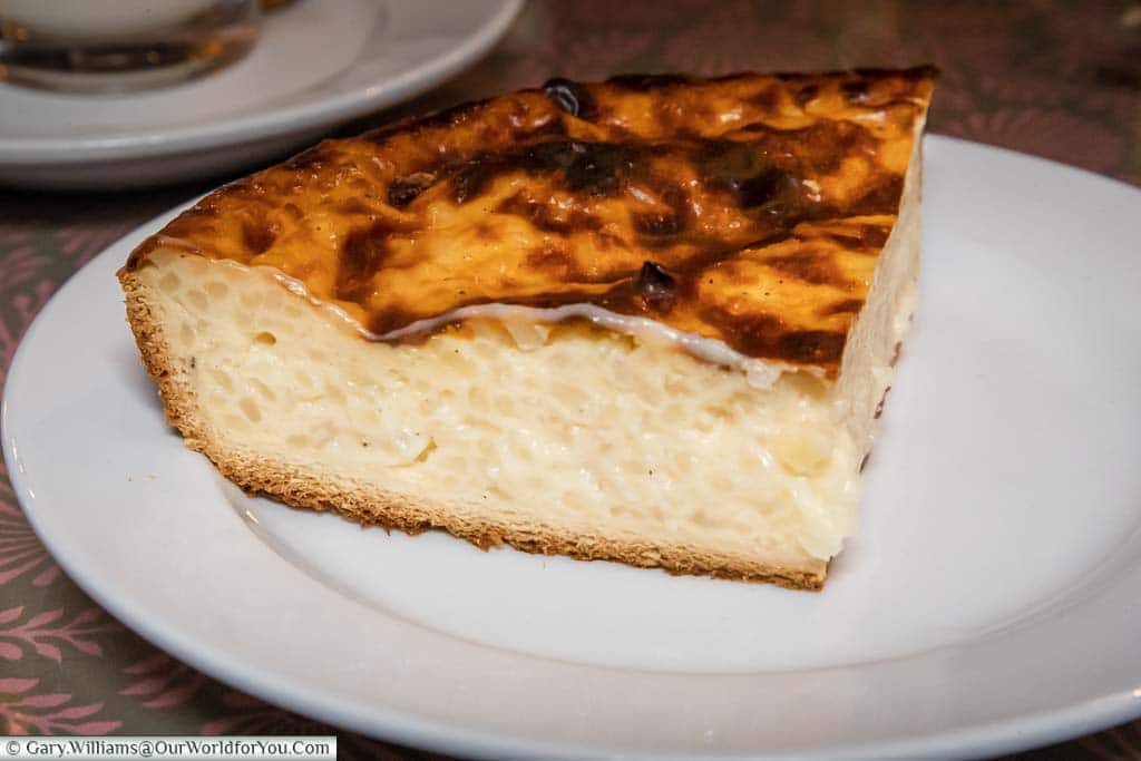 A section of Reisfladen, a local rice cake, similar to a custard tart but the filling is a thick rice pudding. One to try if you are in town, we had ours at the Van Den Daele café, again worth checking out even if the Reisfladen doesn't appeal.