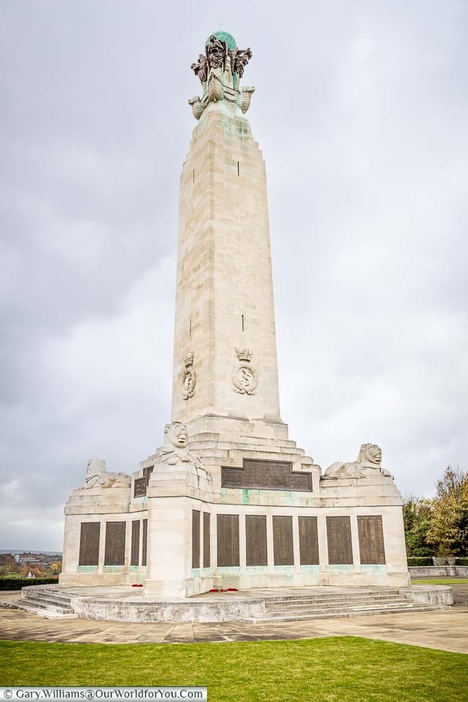 The obelisk at Chatham Naval Memorial