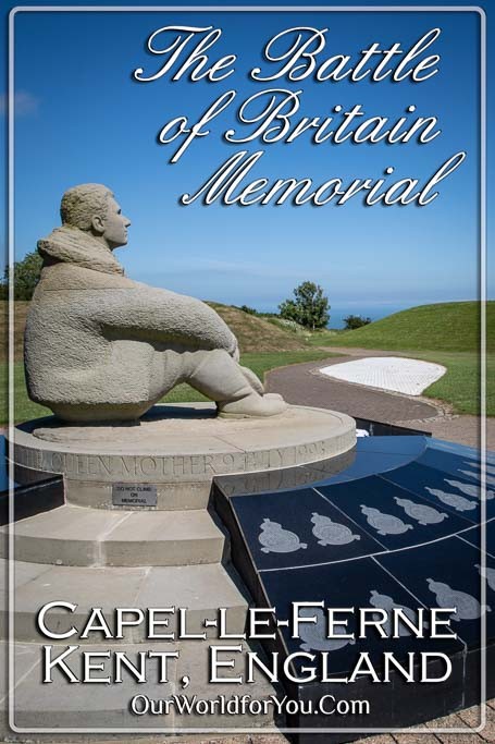 The Pin image for our post - 'Battle of Britain Memorial, Kent, England'
