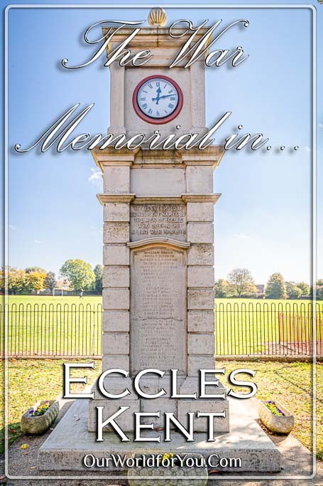 The Pin image to our post - 'Eccles War Memorial, Kent, England'