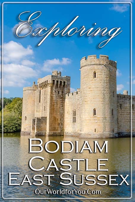 The Pin image for our post - 'Explore the enchanting, moated ruins of Bodiam Castle'