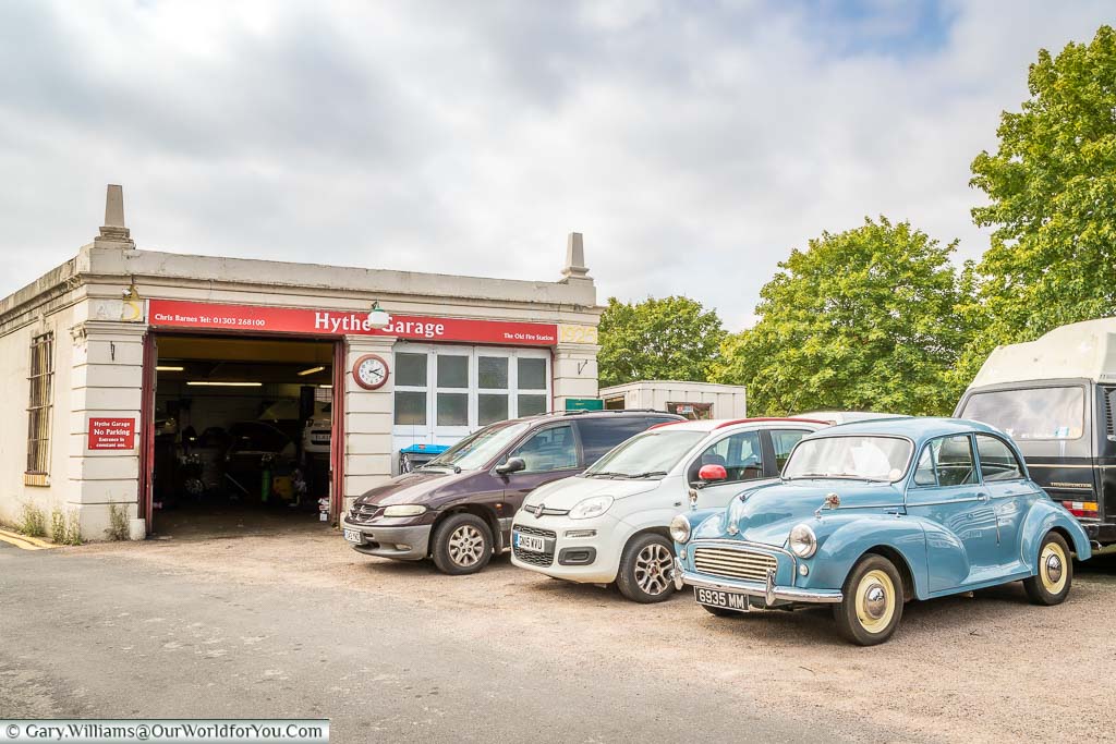 A tradition car repair garage in a 1920's building in Hythe