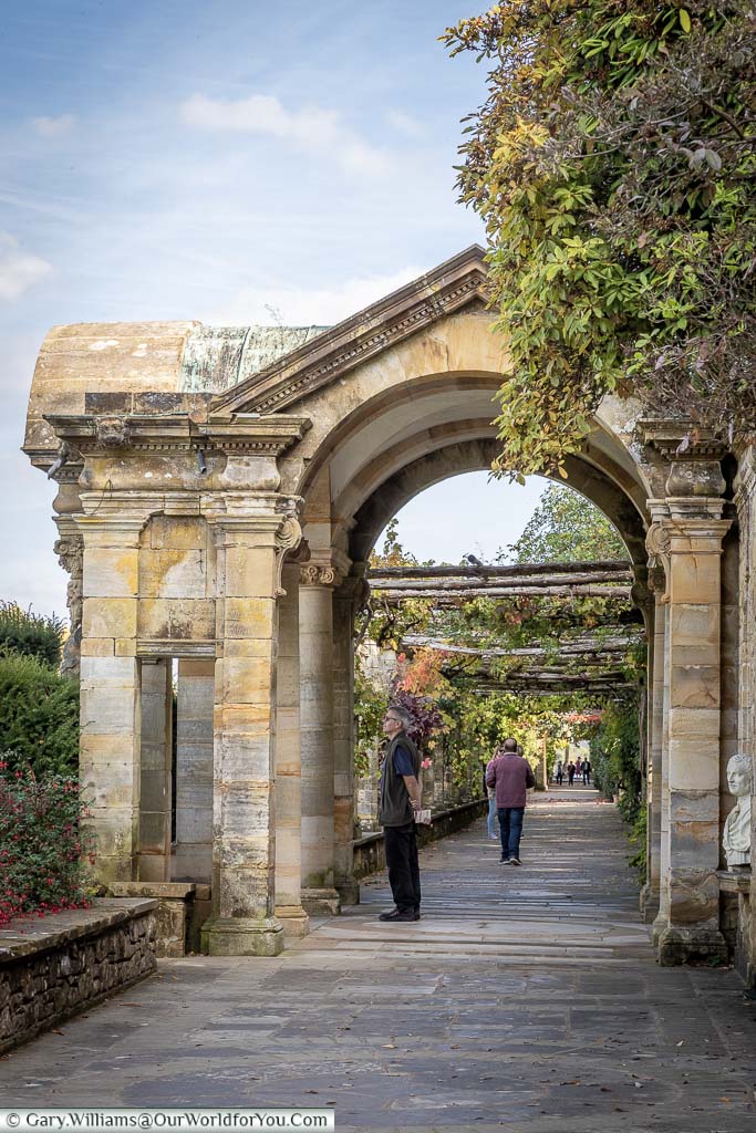 A view along the Pergola Walk at Hever Castle