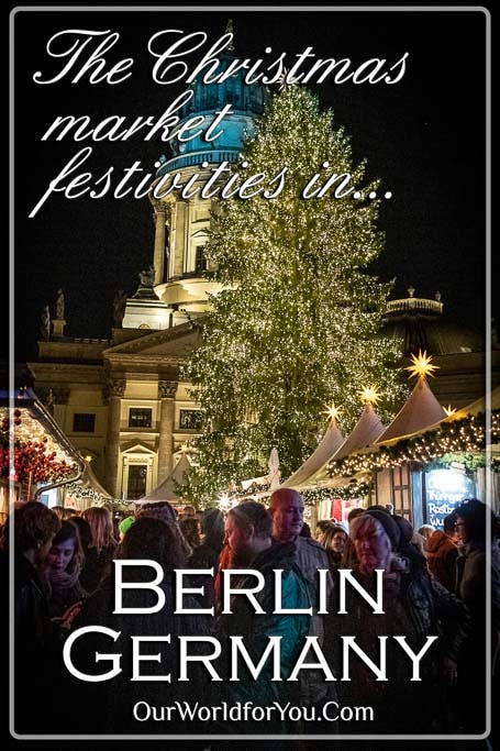 The Pin image for our post - 'Christmas market festivities in Berlin'