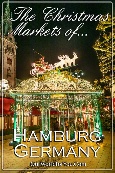The Pin image for our post - 'Hamburg’s Christmas Markets'