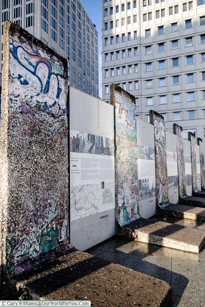 Sections of the Berlin Wall in Potsdamer Platz