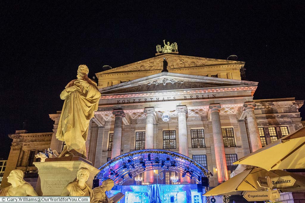 The Christmas Market in front of the Concert Hall at the Gendarmenmarkt, Berlin