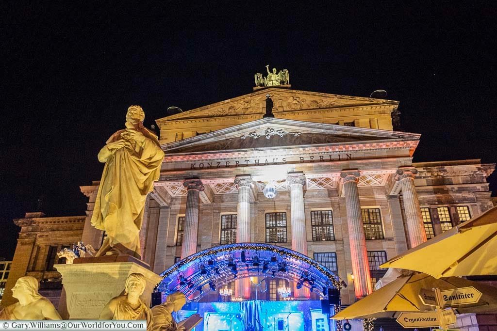 The Christmas Market in front of the Concert Hall at the Gendarmenmarkt, Berlin