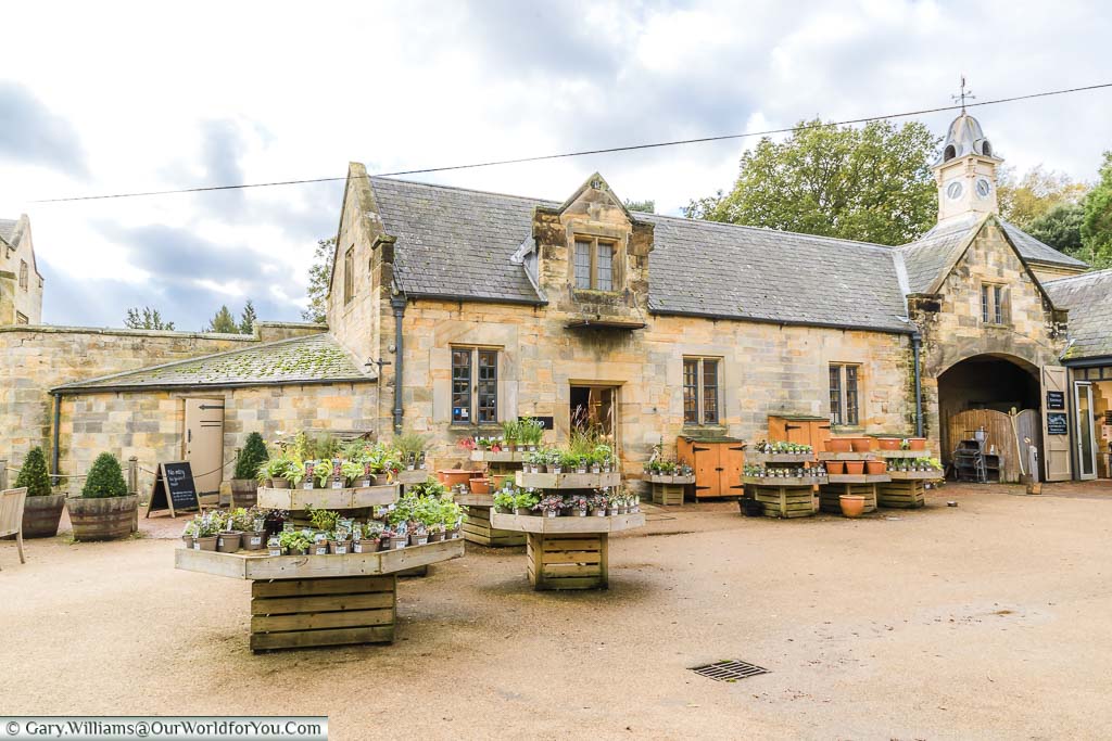 The Scotney Castle shop and tearoom next to Scotney House