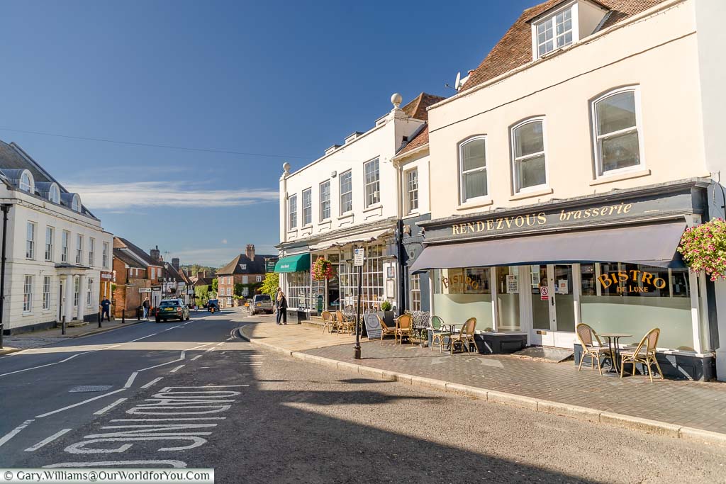 The Rendezvous Brasserie on Market Square in Westerham in Kent