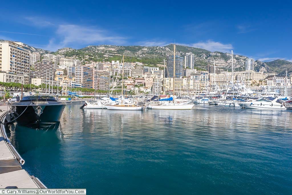 Boats of all size in Monaco Marina, and a must see if you're in the cote d'azur region of france