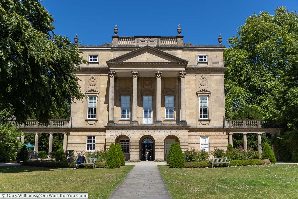 The grand Georgian exterior of the Holburne Museum on Great Pulteney Street in Bath