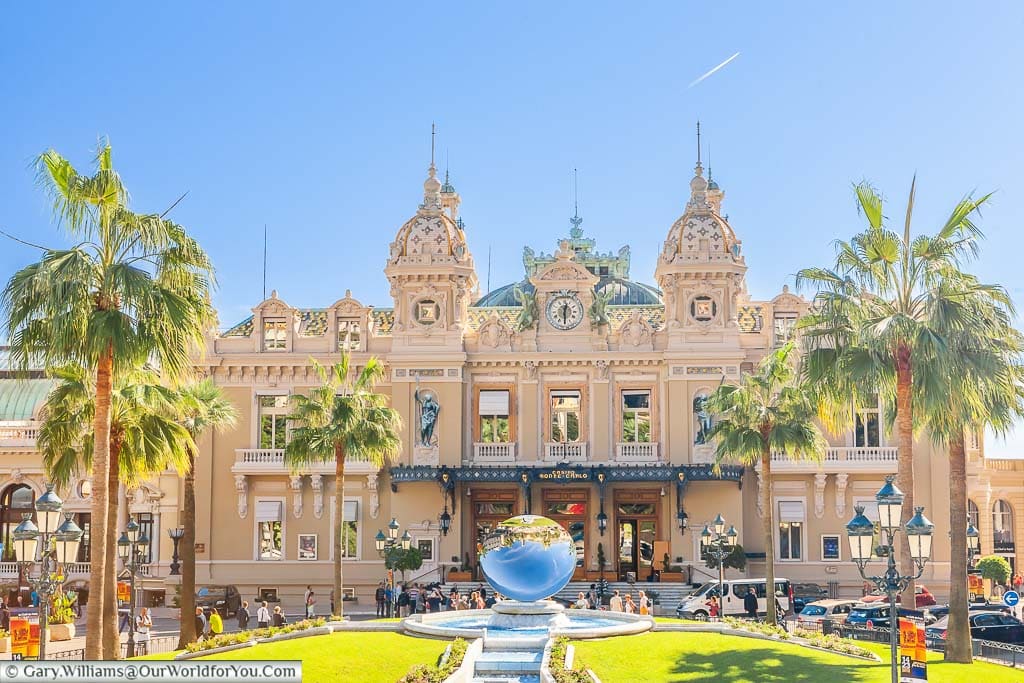 Monaco's casino in the Place du Casino in the principality of monte carlo and worth visiting if you are in the south of france