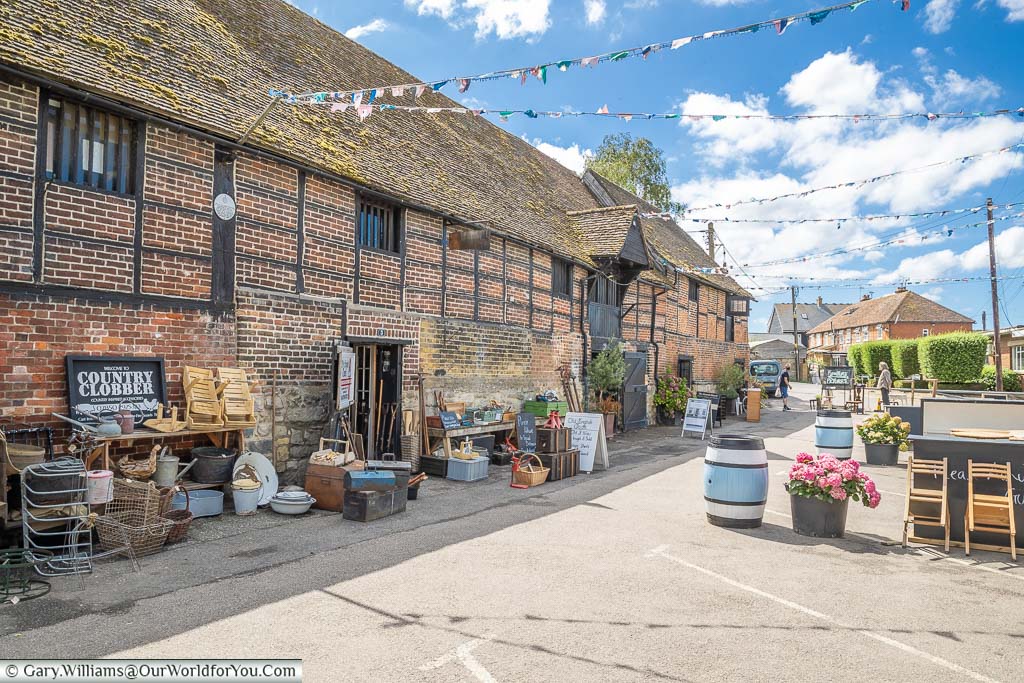 An antique store in the Medieval Monk’s Granary at the Standard Quay, Faversham, Kent