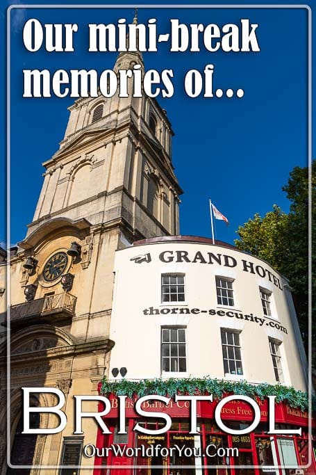 The pin image for our post - 'Our Bristol mini-break memories'