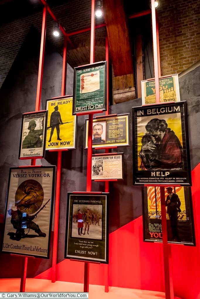 Enlisting posters, In Flanders Field Museum