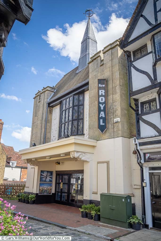 The unique, 1930's design, Royal Cinema in the historic town of Faversham, Kent