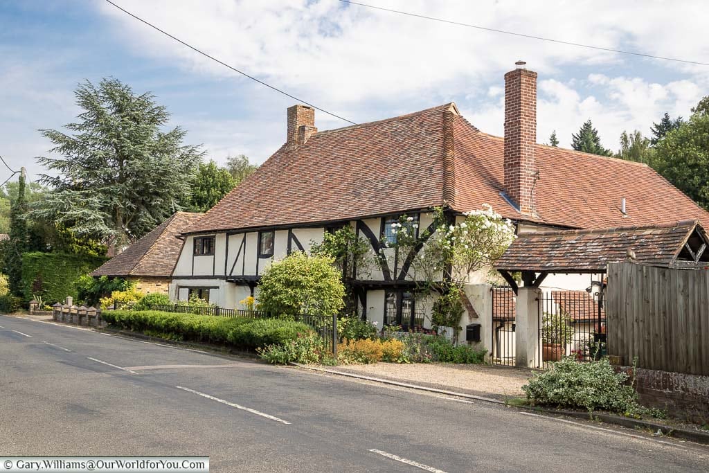 A large, half-timbered, home in Newnham, Kent
