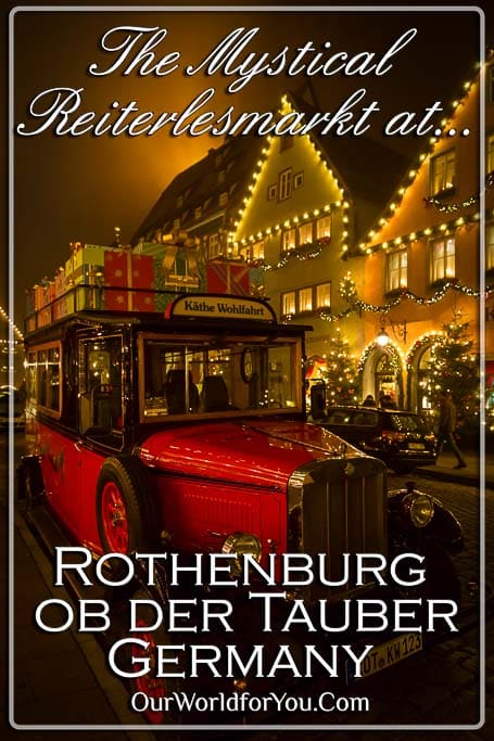 The Pin image of our post - 'Mystical Reiterlesmarkt at Rothenburg ob der Tauber, Germany