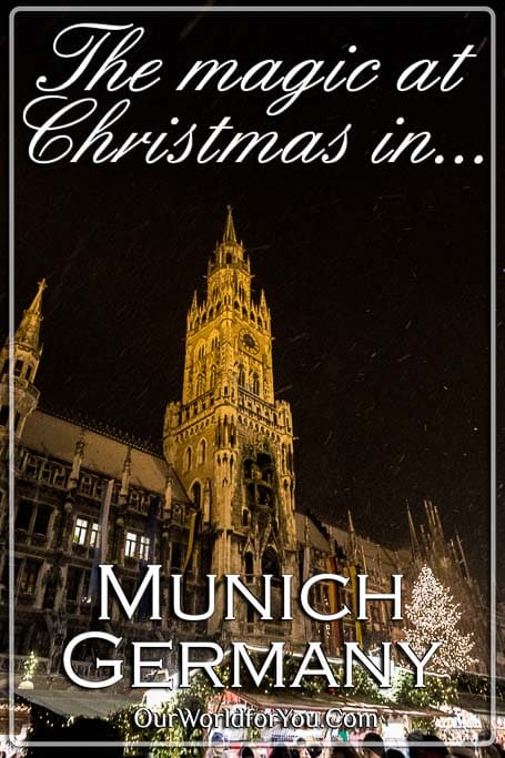 The Pin image of our post - 'The magic at Christmas in Munich, Germany'
