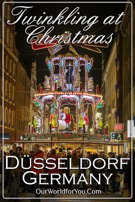 The pin image for 'Twinkling Düsseldorf at Christmas'