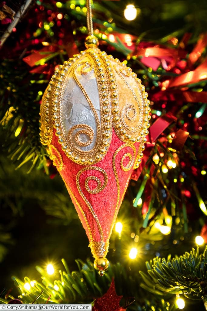 A traditional christmas decoration from the Käthe Wohlfahrt store on our christmas tree