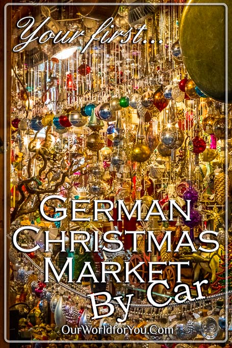 The Pin image for our post - 'Your first German Christmas Market by car