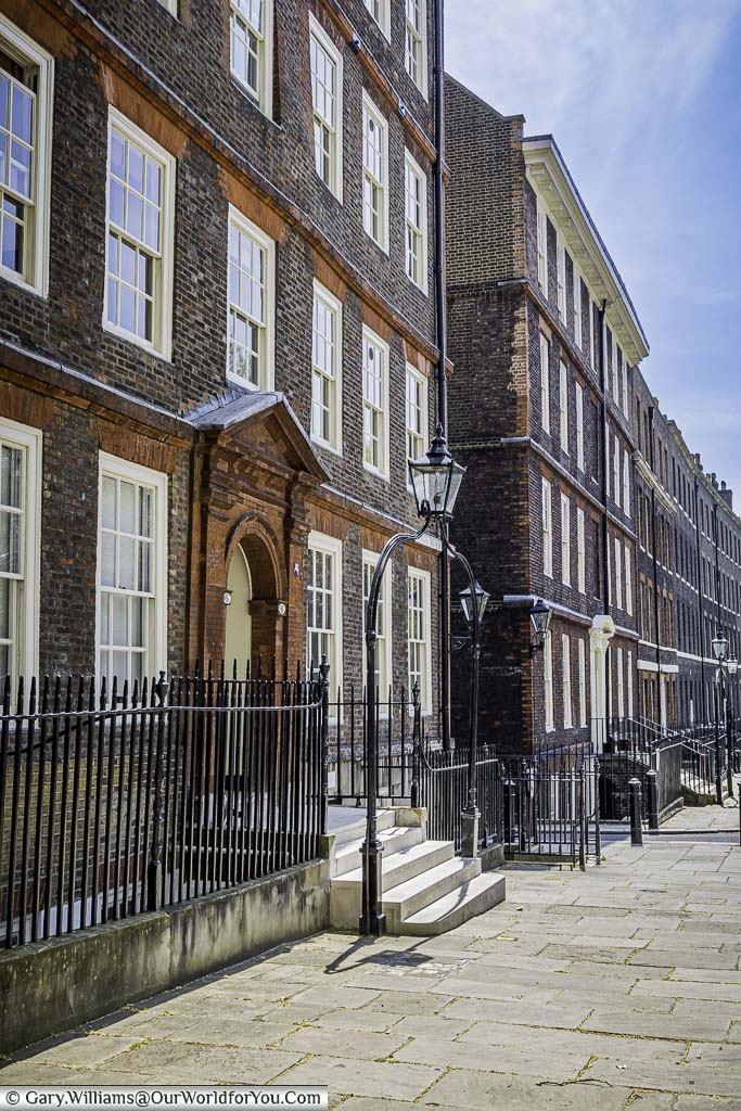 The four-storey terraces building of Middle Temple that provide offices to barristers from the Inns of Court