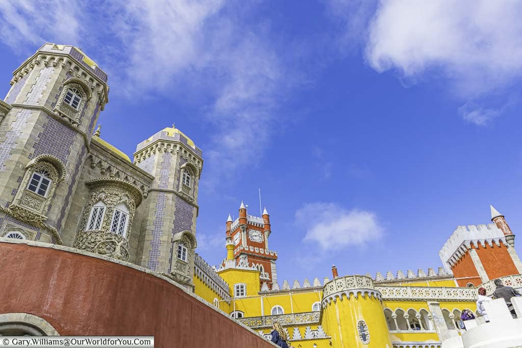 A view of the Palace of Pena, UNESCO, Sintra, Portugal