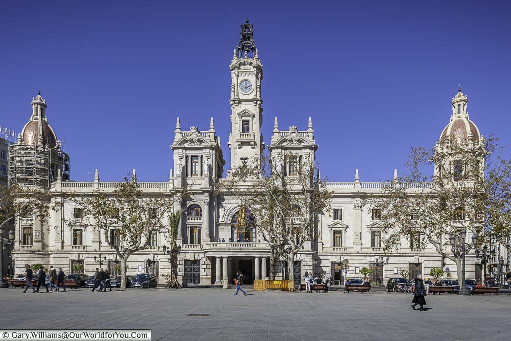 The Ayuntamiento de Valencia or Town hall, Valencia, Spain