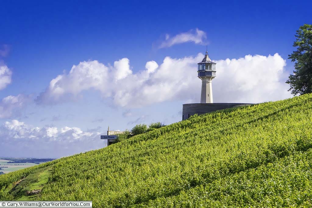 The lighthouse at Verzenay, Champagne Region, France