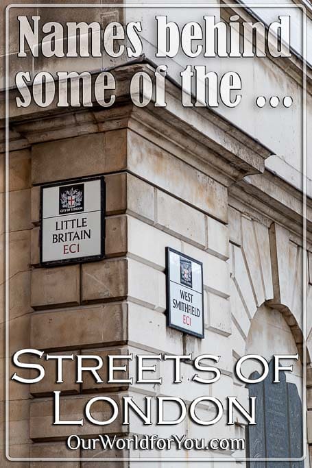 The pin image of our post - 'Names behind some of the Streets of London