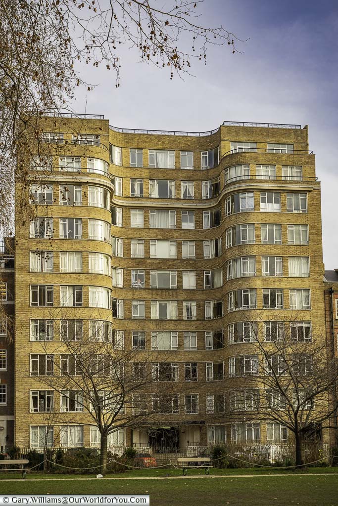 The Art Deco Florin Court building in Clerkenwell that doubles as ‘Whitehaven Mansions’ in Poirot