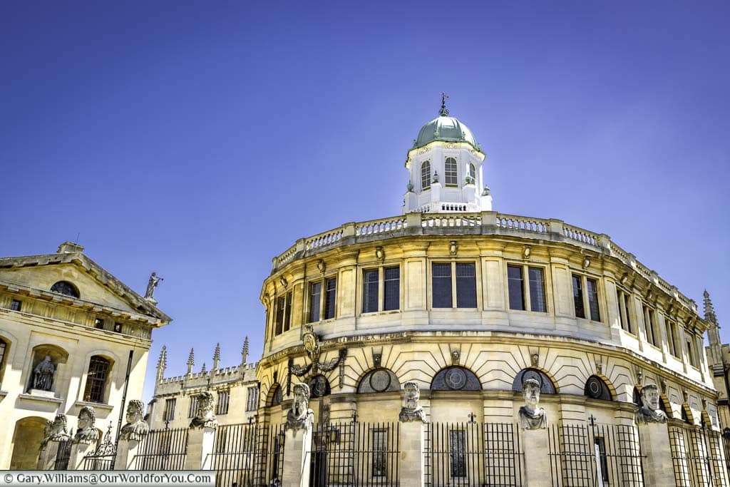 The stunning Sheldonian Theatre in the heart of Oxford