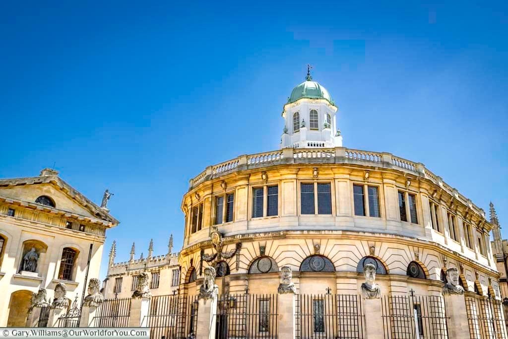 The stunning Sheldonian Theatre in the heart of Oxford