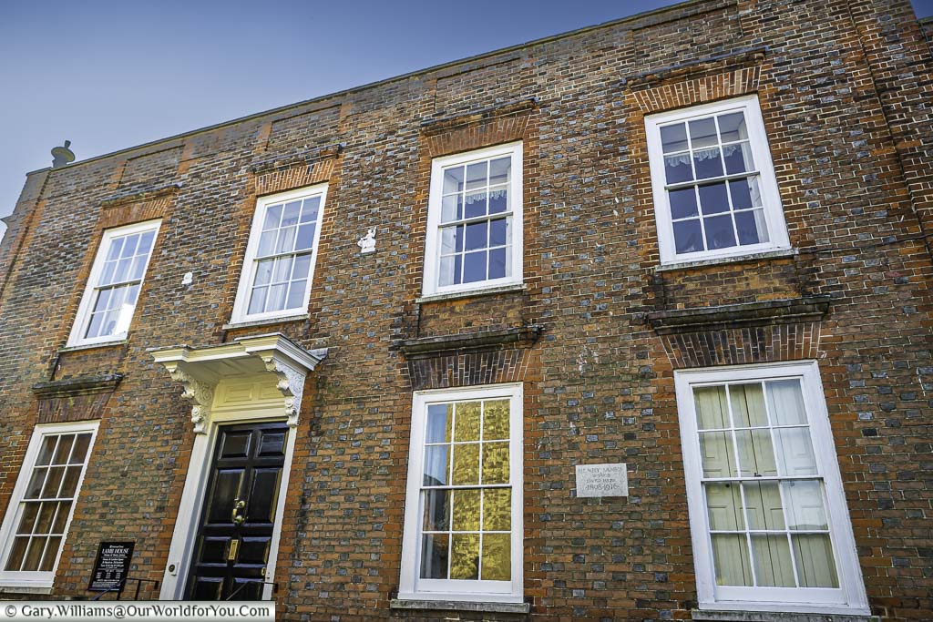 The exterior of National Trust managed Lamb House, home of the author Henry James, in rye, east sussex