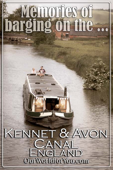 The Pin image for our post - 'Memories of barging on the Kennet & Avon Canal, England'