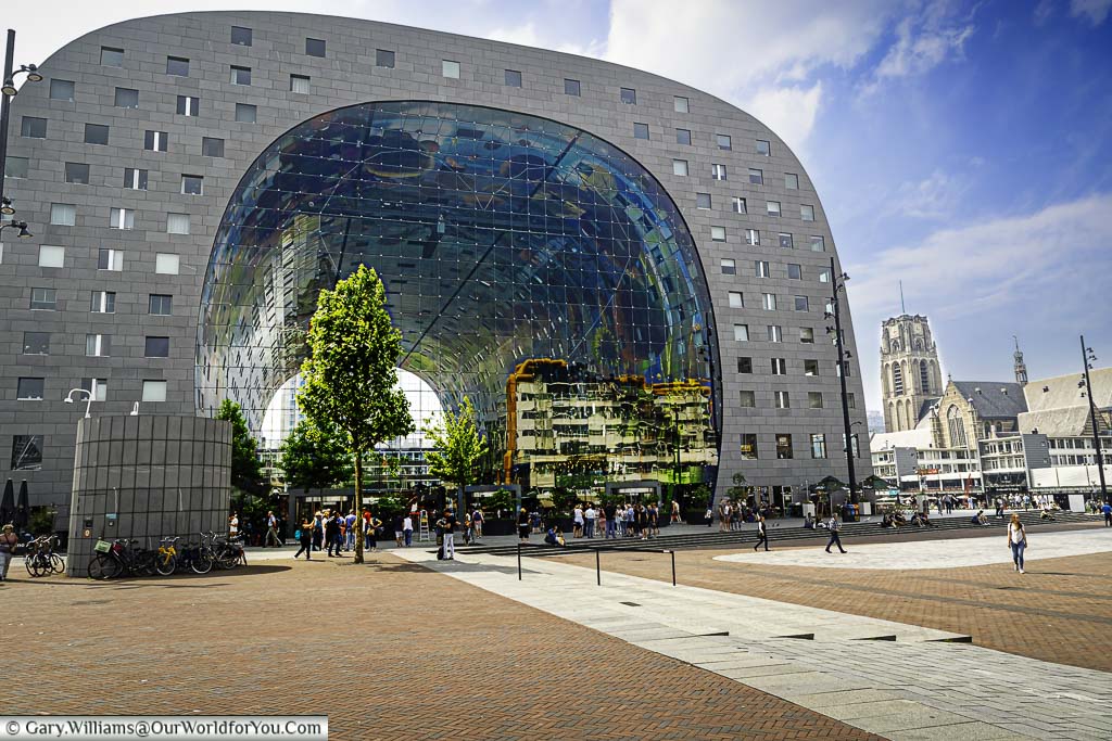 The modernist Markethall in central Rotterdam