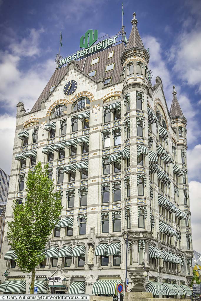 The historic ten-storey, art deco witte huis on the edge of the old harbour of rotterdam in the netherlands