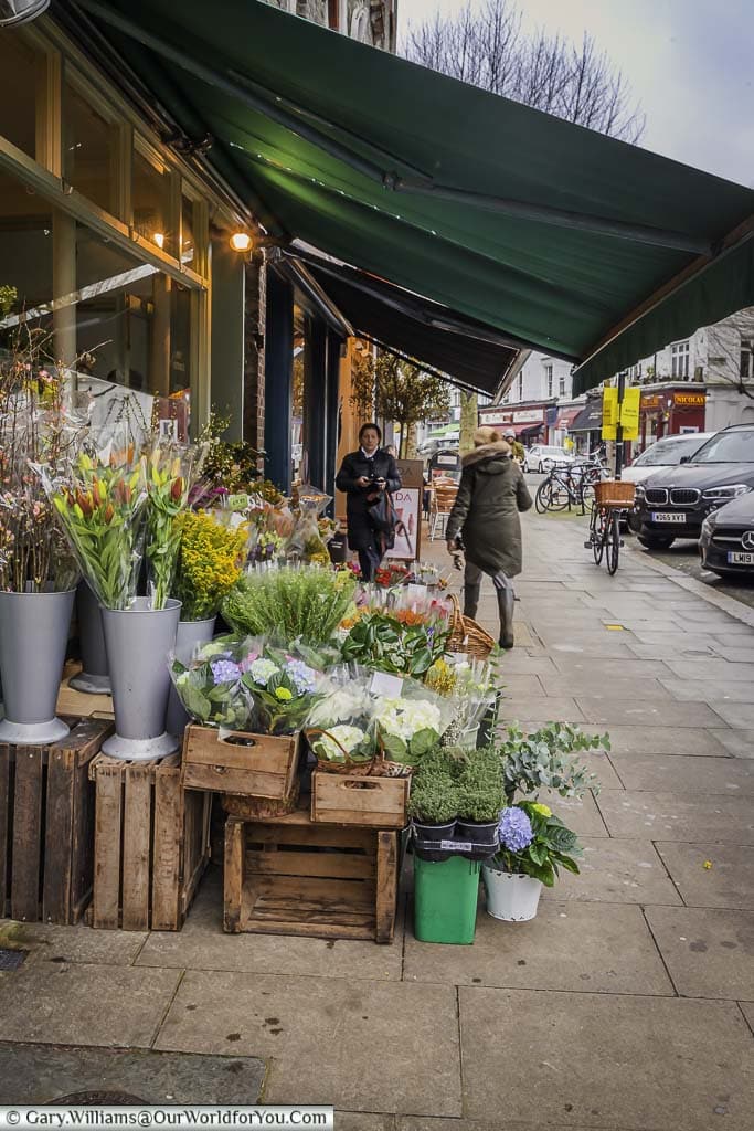 A florist's shop in Regent’s Park Road, Primrose Hill
