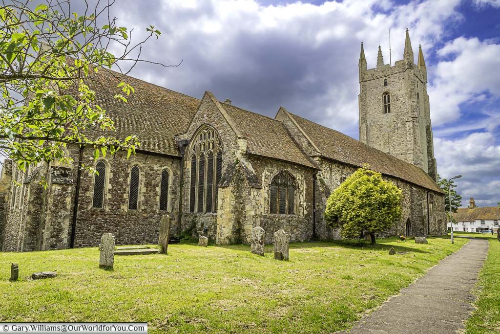 All Saints Church in Lydd on the Romney Marshes in Kent