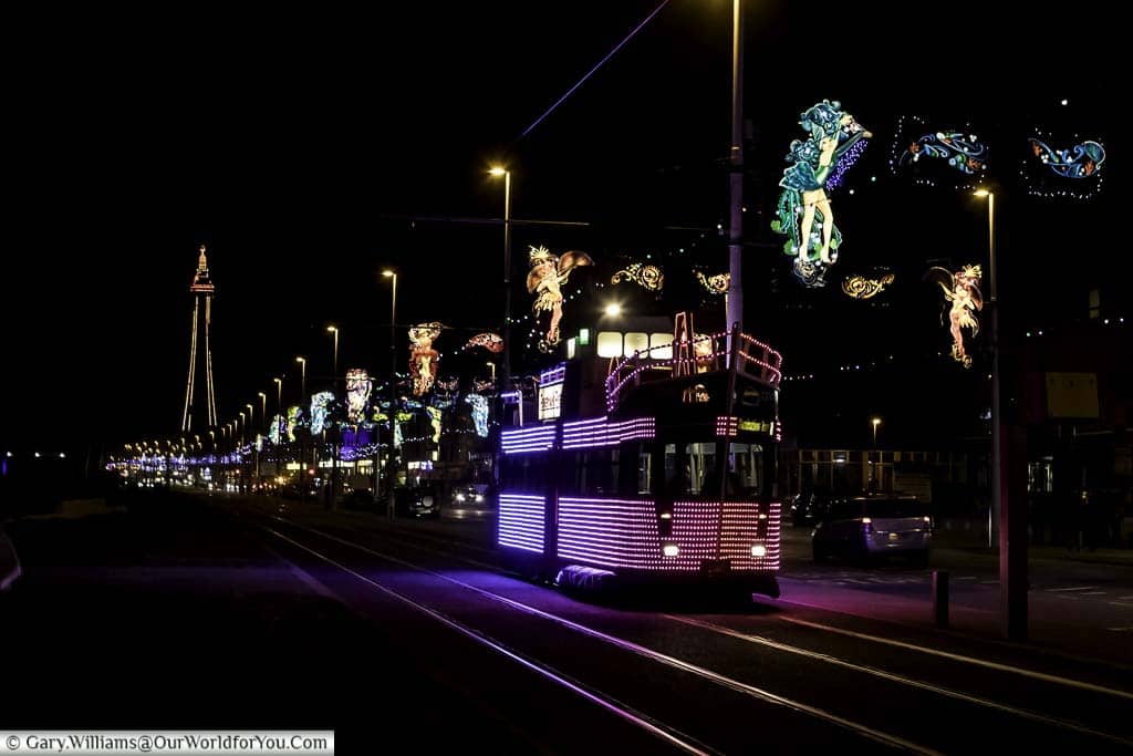 'The Trawler' tram, one of the special trams for Blackpool Illuminations