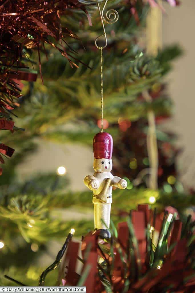 A very simple christmas decoration from hong kong hanging in our christmas tree