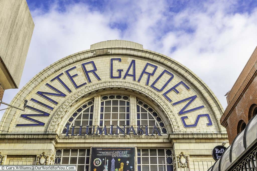 The entrance to Blackpool's Winter Gardens