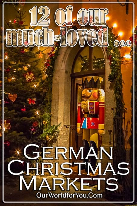 The Pin image of our post - '12 of our much-loved German Christmas Markets'