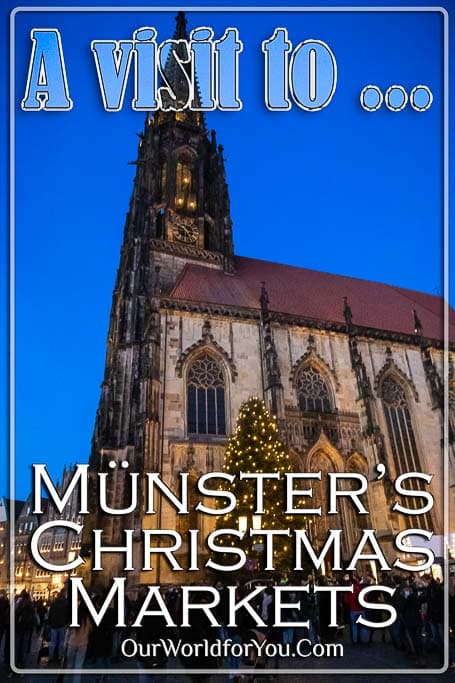 The pin image for our post - 'A visit to Münster's Christmas Markets'