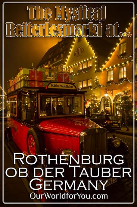 The Pin image of our post - 'Mystical Reiterlesmarkt at Rothenburg ob der Tauber, Germany